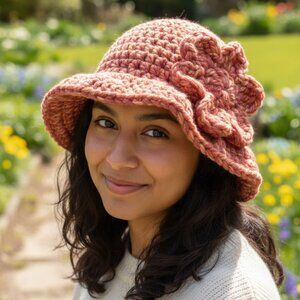 Handmade Crocheted Bucket Hat